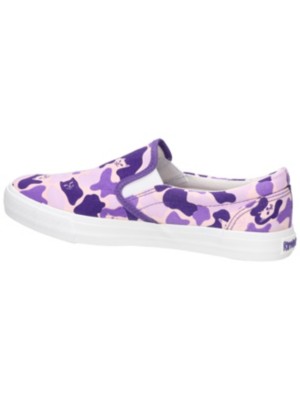 Ripndip purple clearance camo slip ons